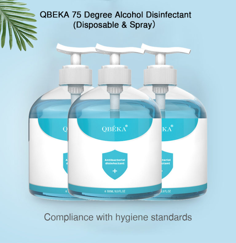 QBEKA Hand Sanitizer Gel 75 Degree Alcohol Disinfectant
