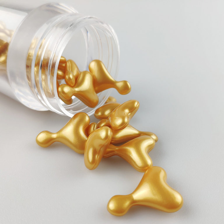 Customize Golden Anti-aging Essence Skincare Capsule OEM Private Label